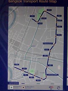 バンコクMRT地下鉄路線マップ