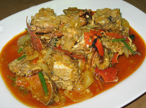 タイ料理、炒め物、カニカレー